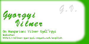 gyorgyi vilner business card